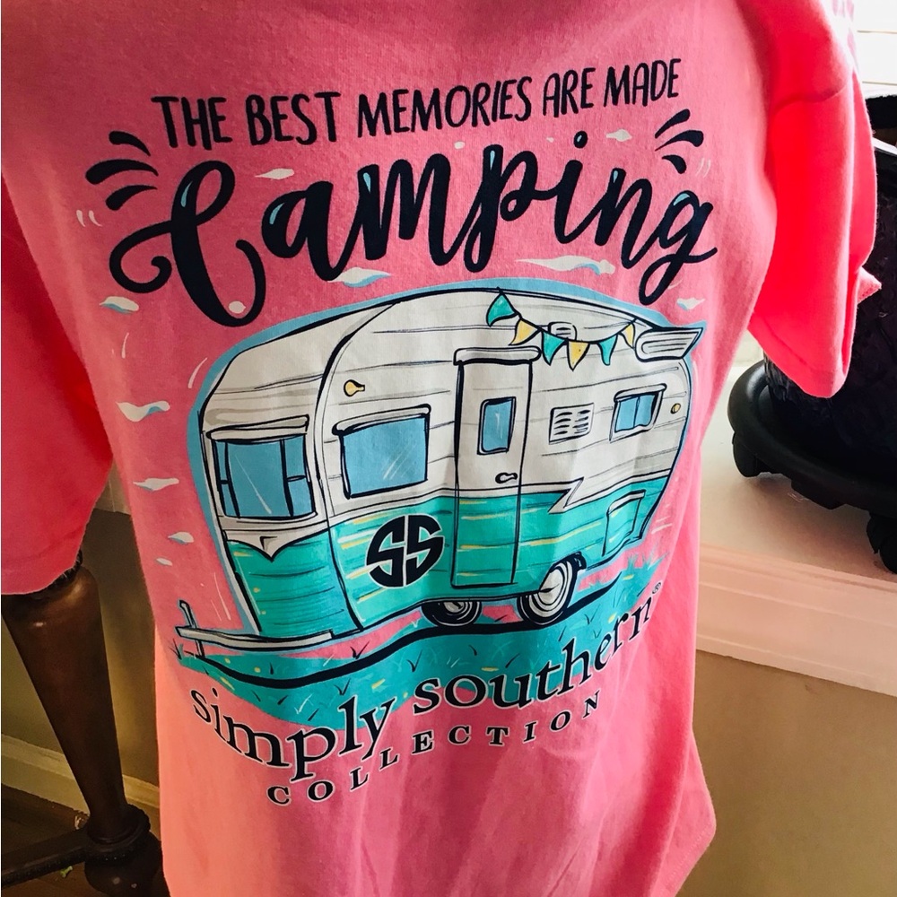 Simply Southern camping Tee with Branded Tag